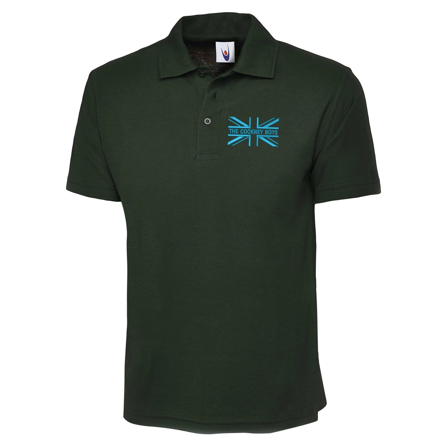 The Cockney Boys Union Jack Embroidered Classic Polo Shirt