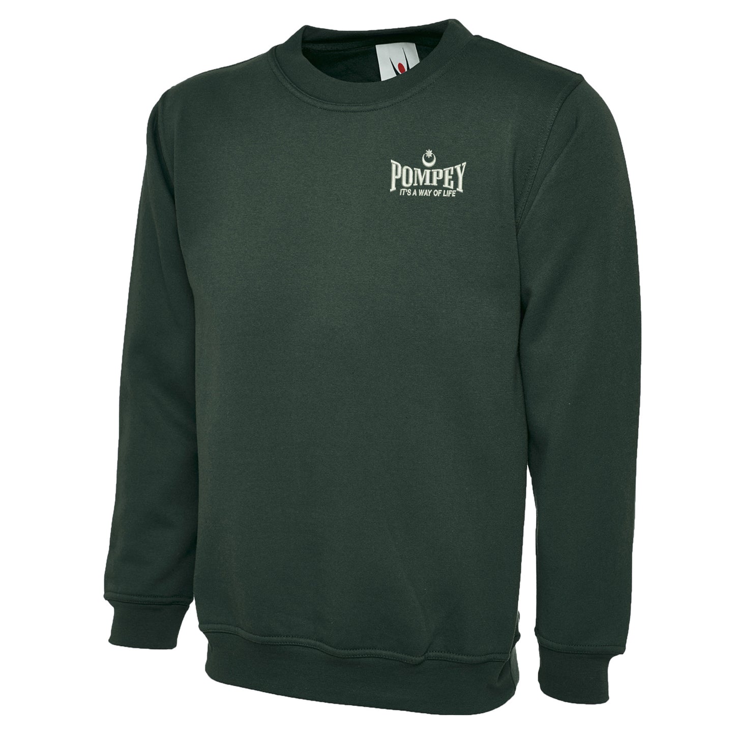 Pompey It's a Way of Life Embroidered Classic Sweatshirt