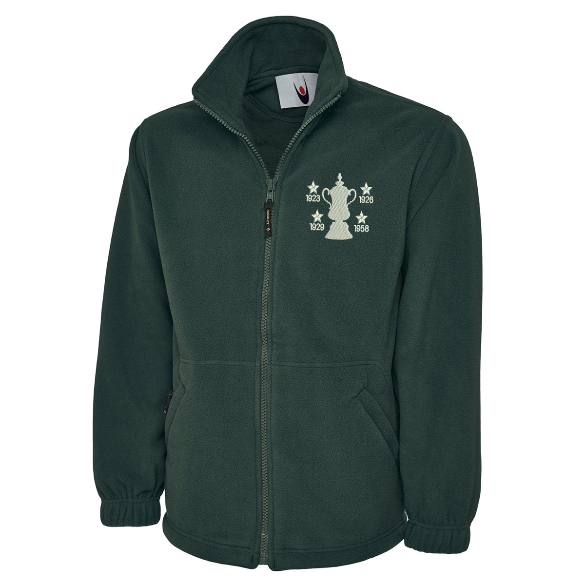 Retro Bolton Four Time Cup Winners Premium Fleece Jacket