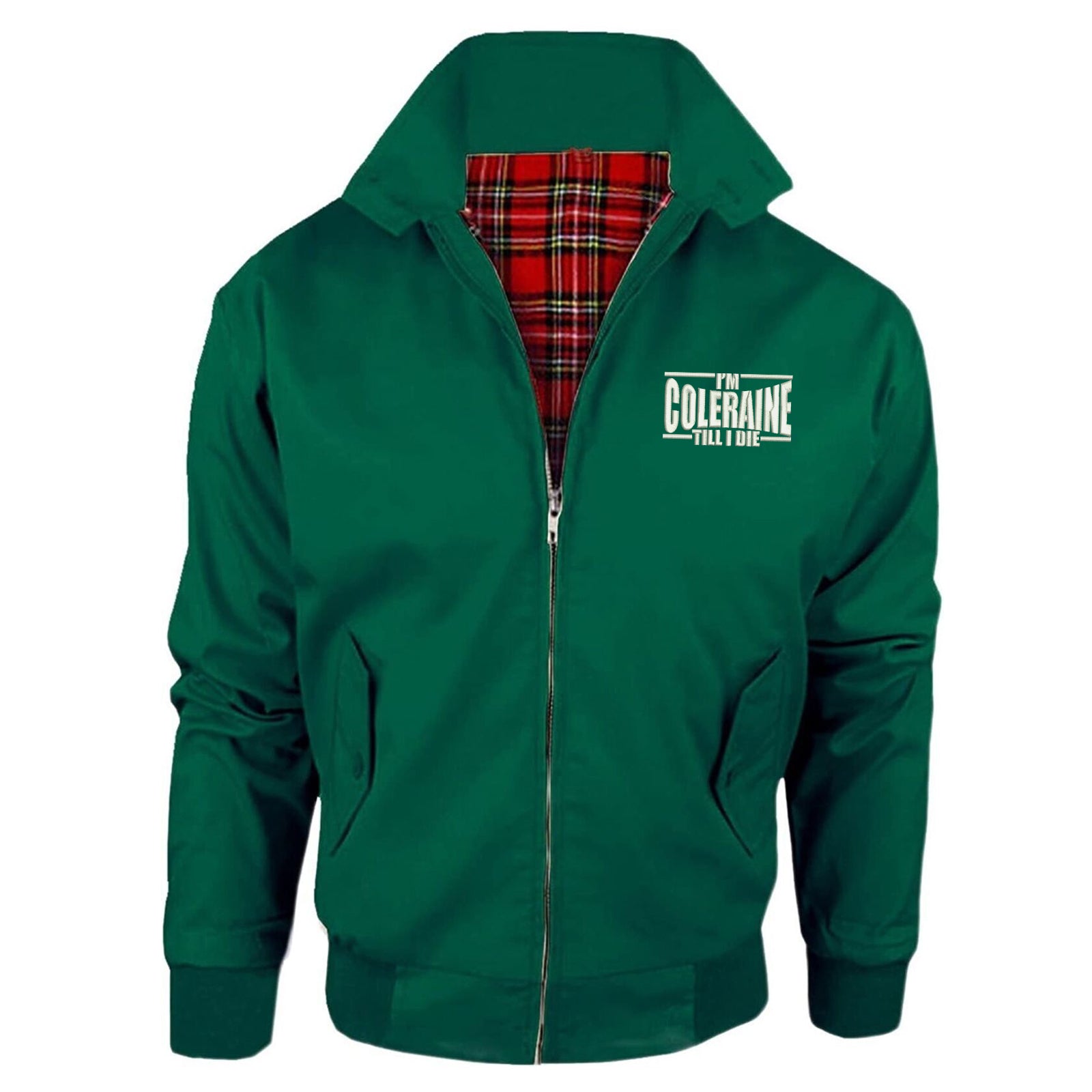 I am Coleraine Embroidered Harrington Jacket