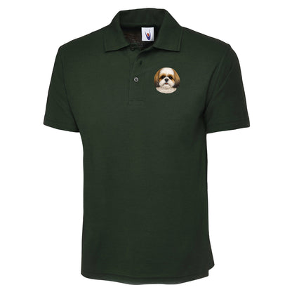Shih Tzu Dog Face Polo Shirt