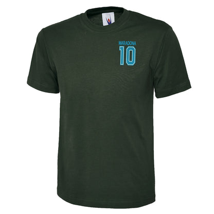 Maradona 10 Embroidered Classic T-Shirt