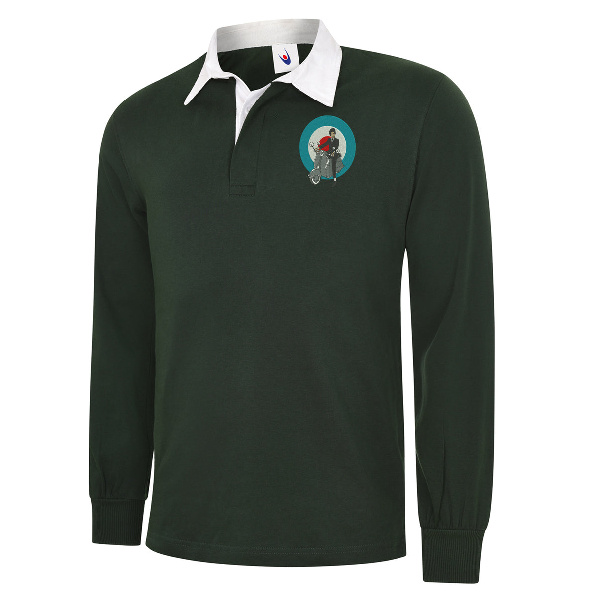 Retro MOD Scooter Classic Rugby Shirt