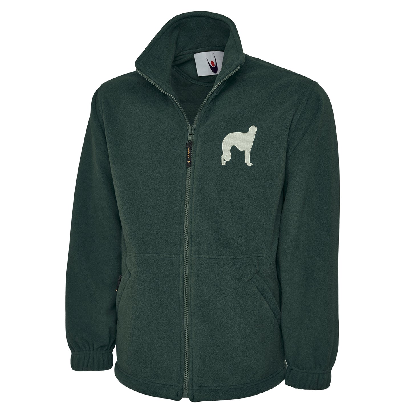 Borzoi Embroidered Premium Fleece Jacket