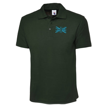 No Nay Never Union Jack Embroidered Classic Polo Shirt