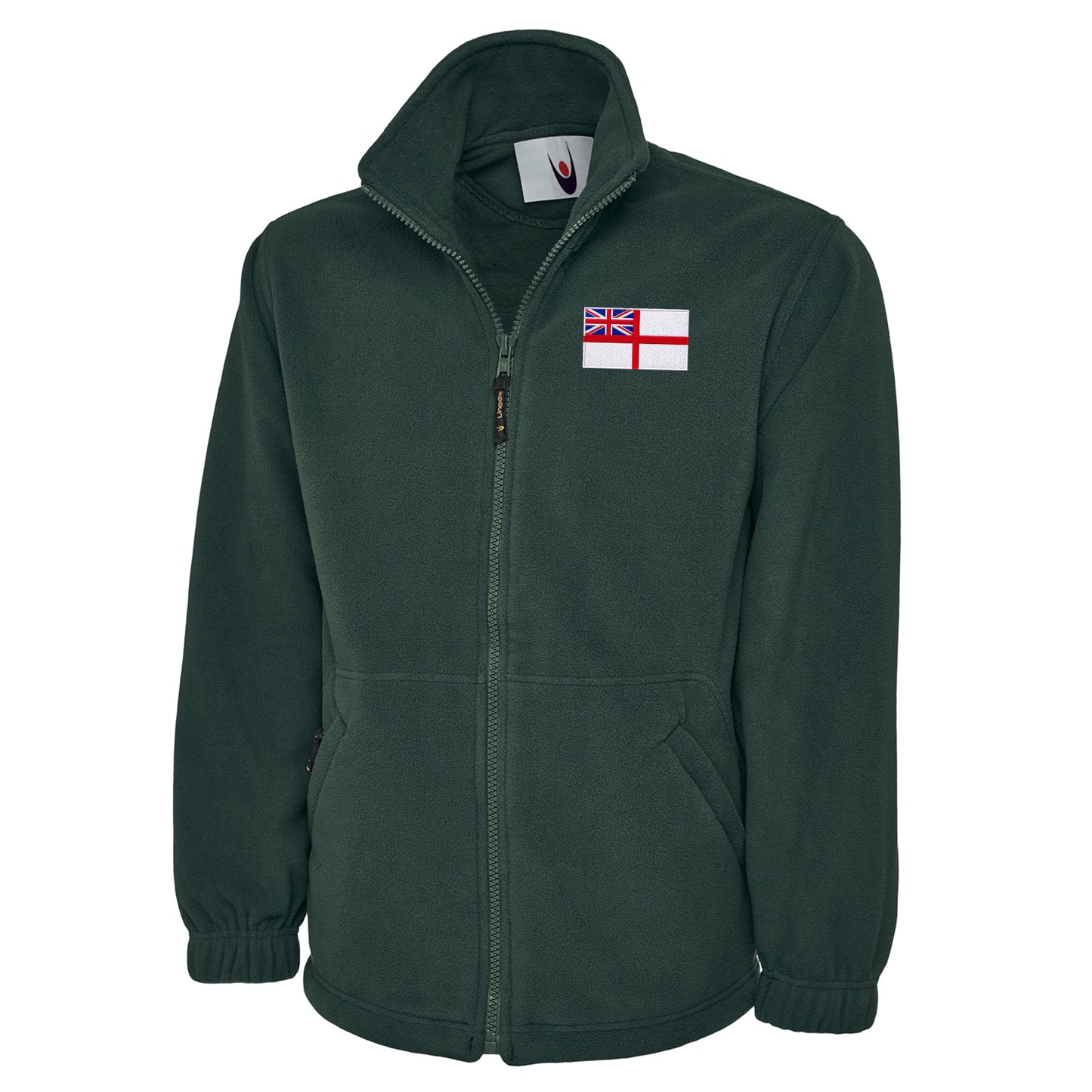 Royal Navy White Ensign Flag Fleece Jacket 