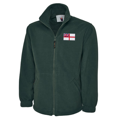 Royal Navy White Ensign Flag Fleece Jacket 