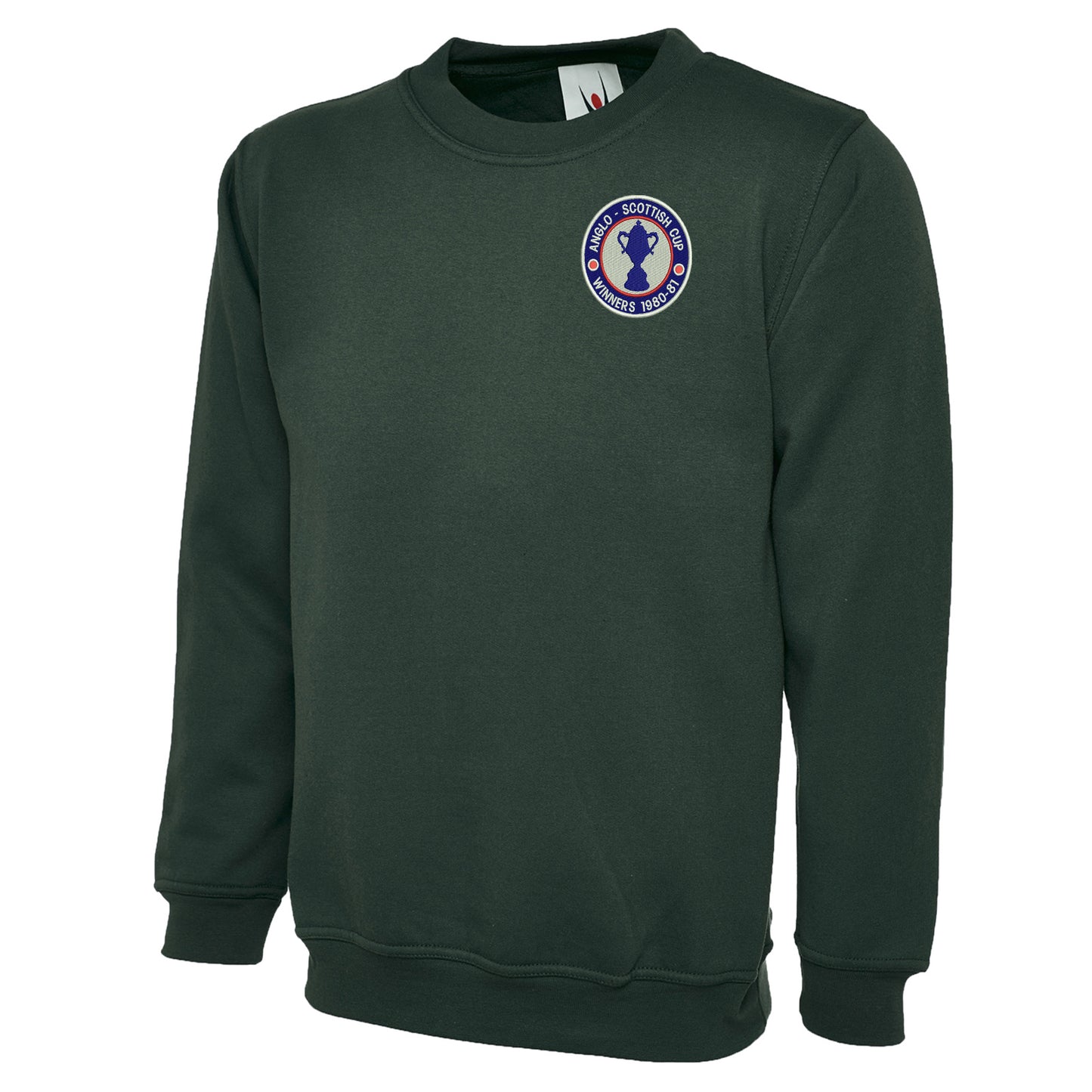 Retro Chesterfield Anglo-Scottish Cup Winners 1981 Embroidered Classic Sweatshirt
