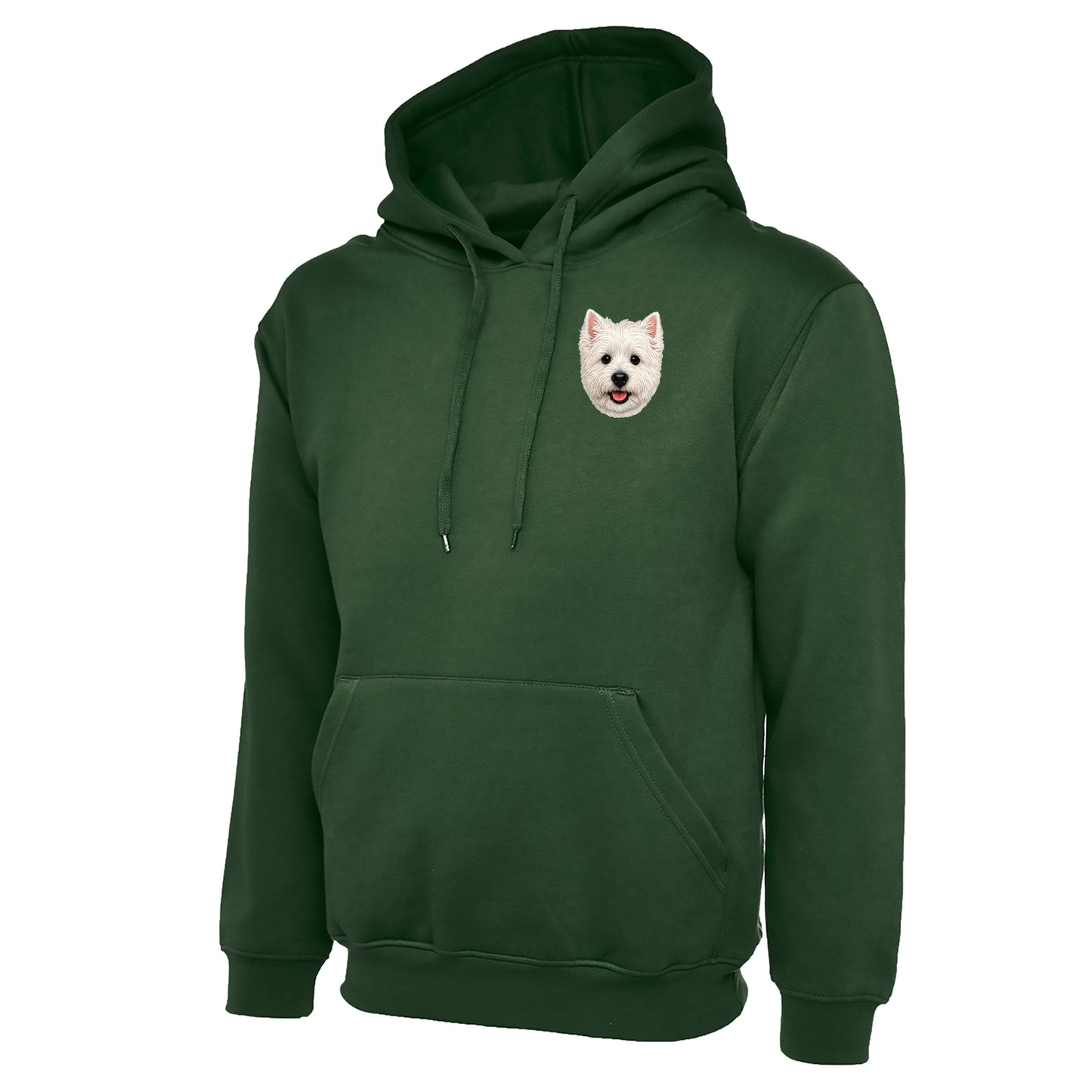 Westie Dog Face Hoodie 