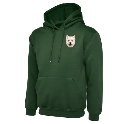 Westie Dog Face Hoodie 