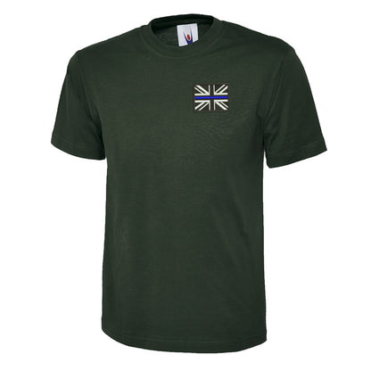 Thin Blue Line Union Jack Embroidered Children's T-Shirt