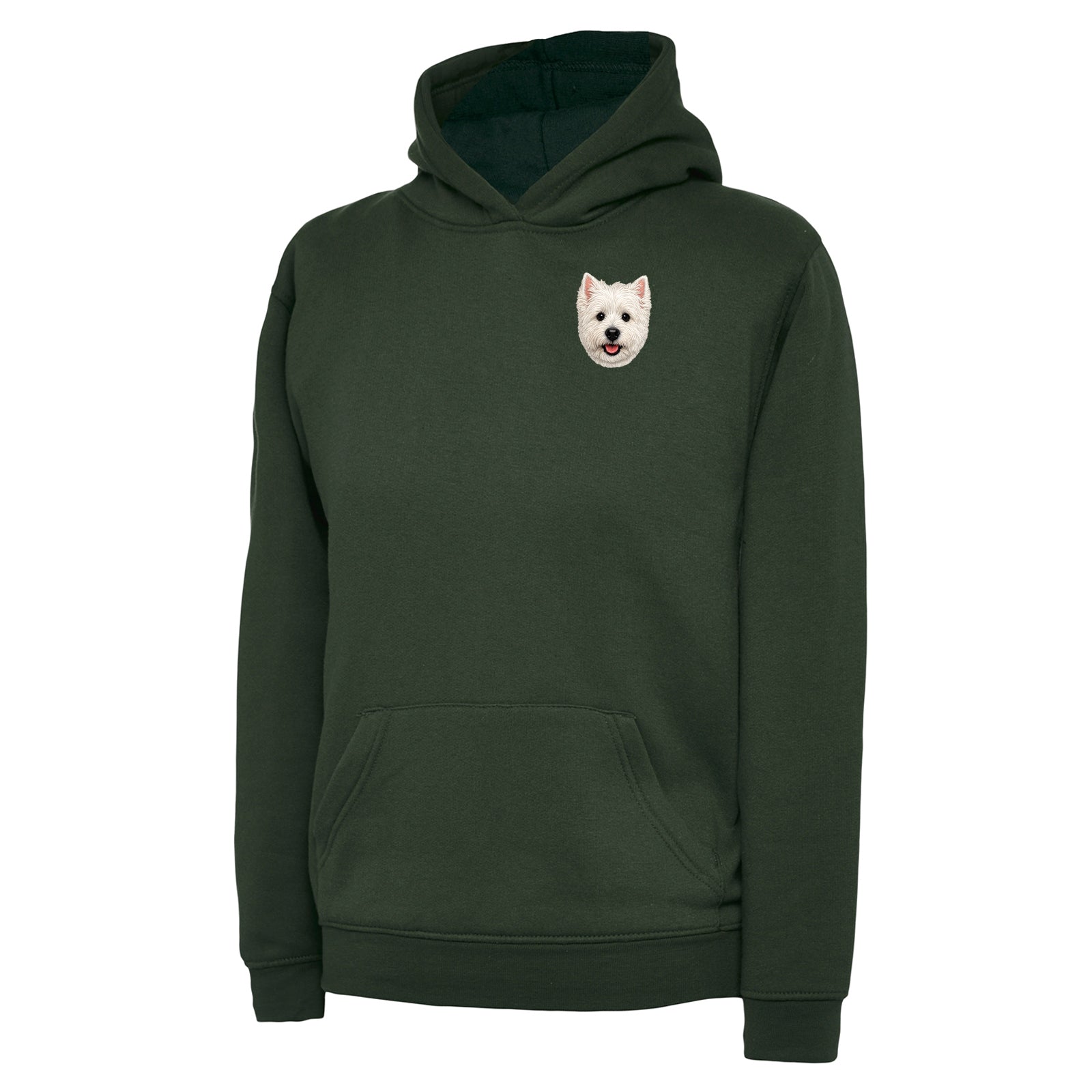 Children's Westie Dog Face Hoodie