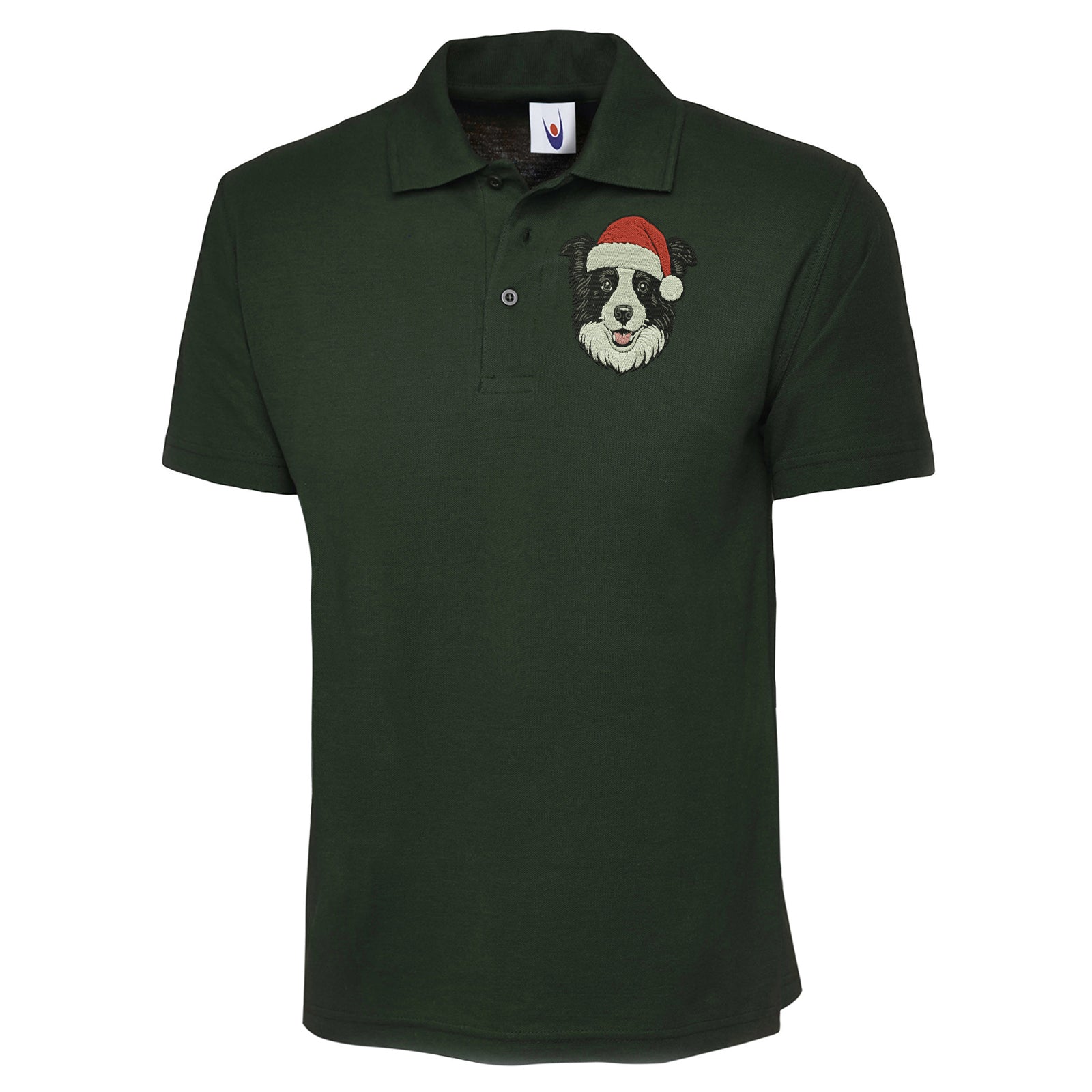 Border Collie Christmas Polo Shirt 