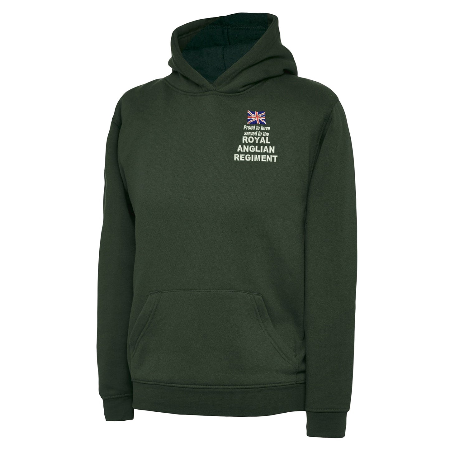 Proud to Have Served in The Royal Anglian Regiment Embroidered Children's Hoodie