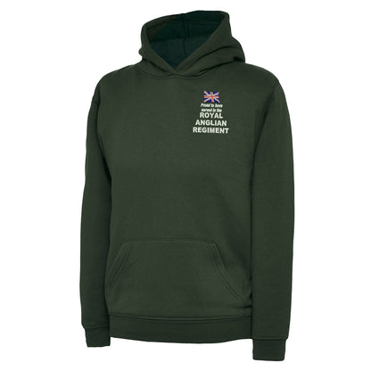 Proud to Have Served in The Royal Anglian Regiment Embroidered Children's Hoodie