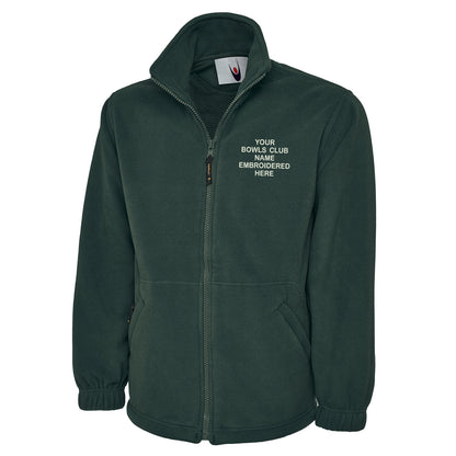 Personalised Bowls Club Embroidered Premium Fleece