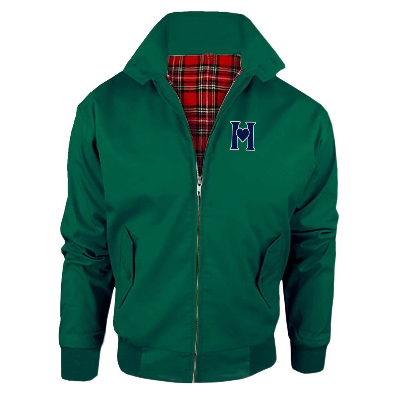 Retro Old School Hearts Football Jacket Mens