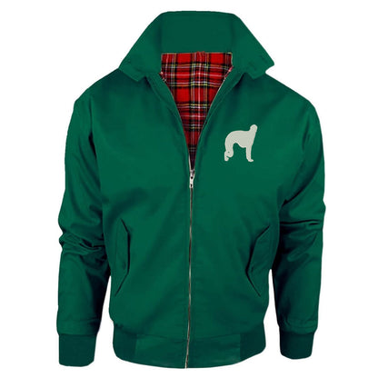 Borzoi Embroidered Classic Harrington Jacket