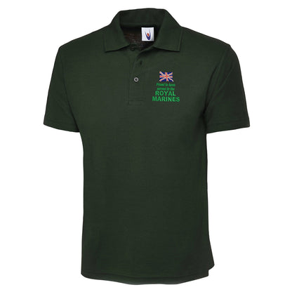 Proud to Have Served in The Royal Marines Embroidered Classic Polo Shirt