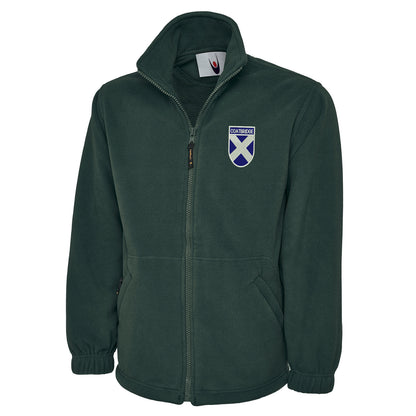 Coatbridge Flag of Scotland Shield Premium Fleece Jacket