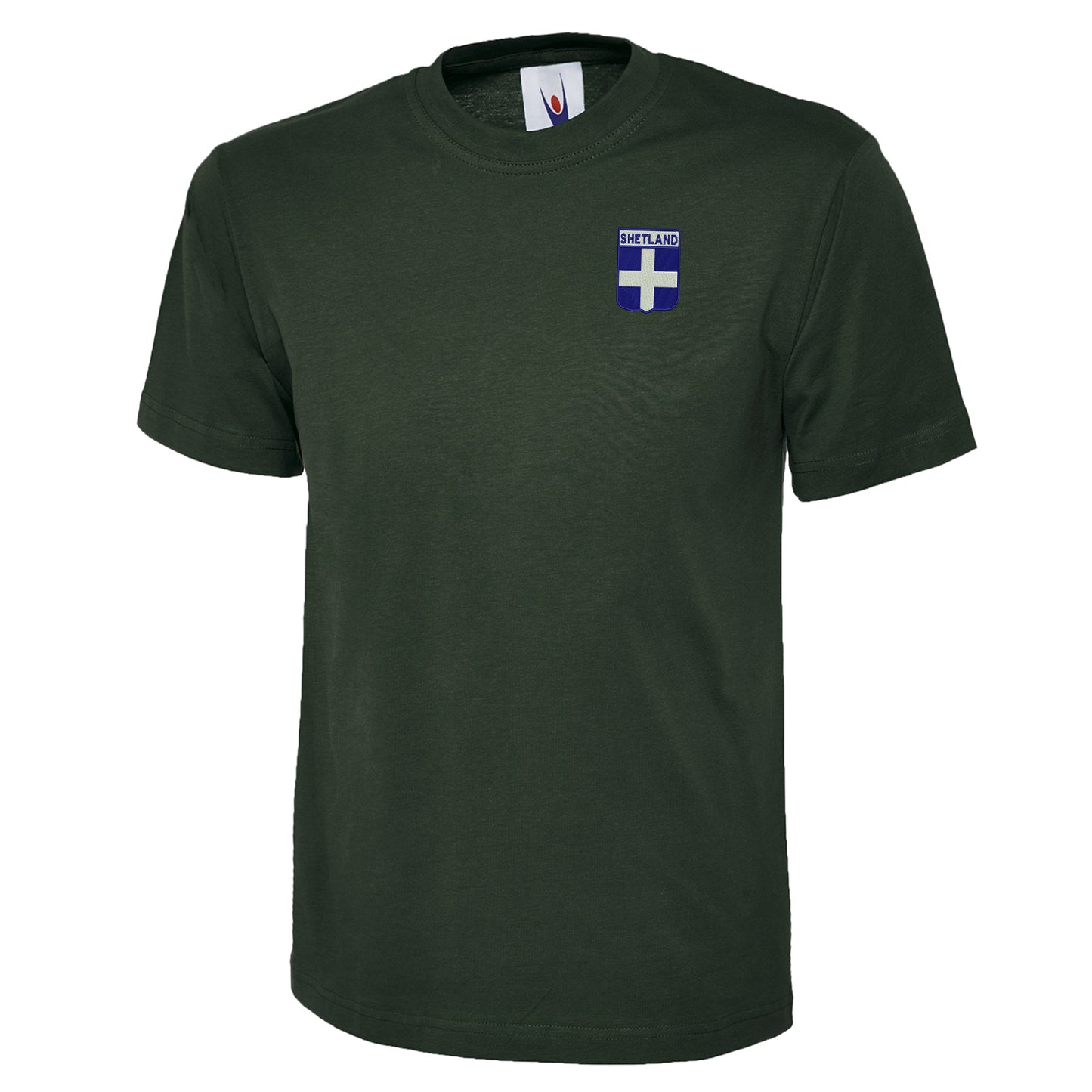 Shetland Flag of Scotland Shield T Shirt