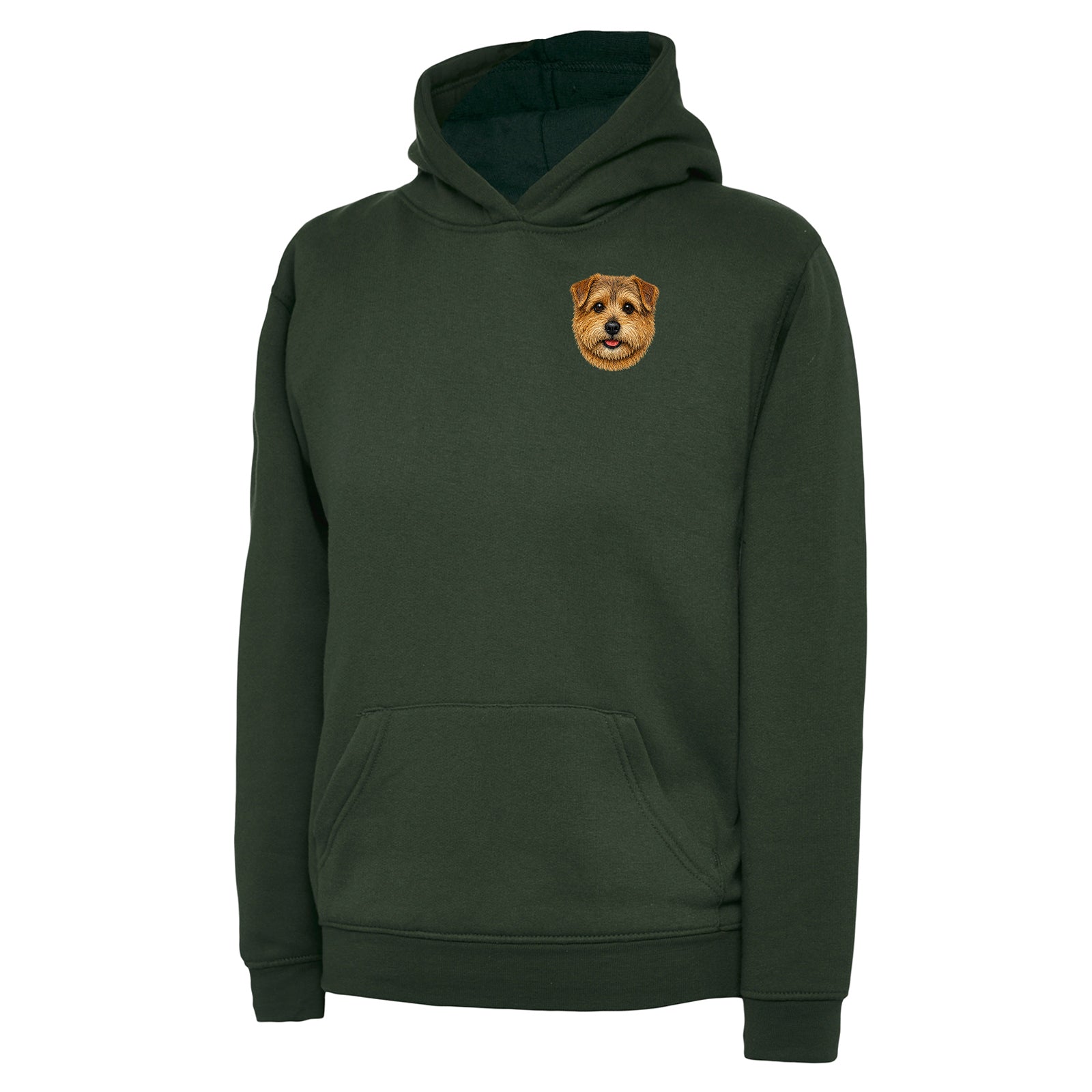 Children's Norfolk Terrier Dog Face Hoodie
