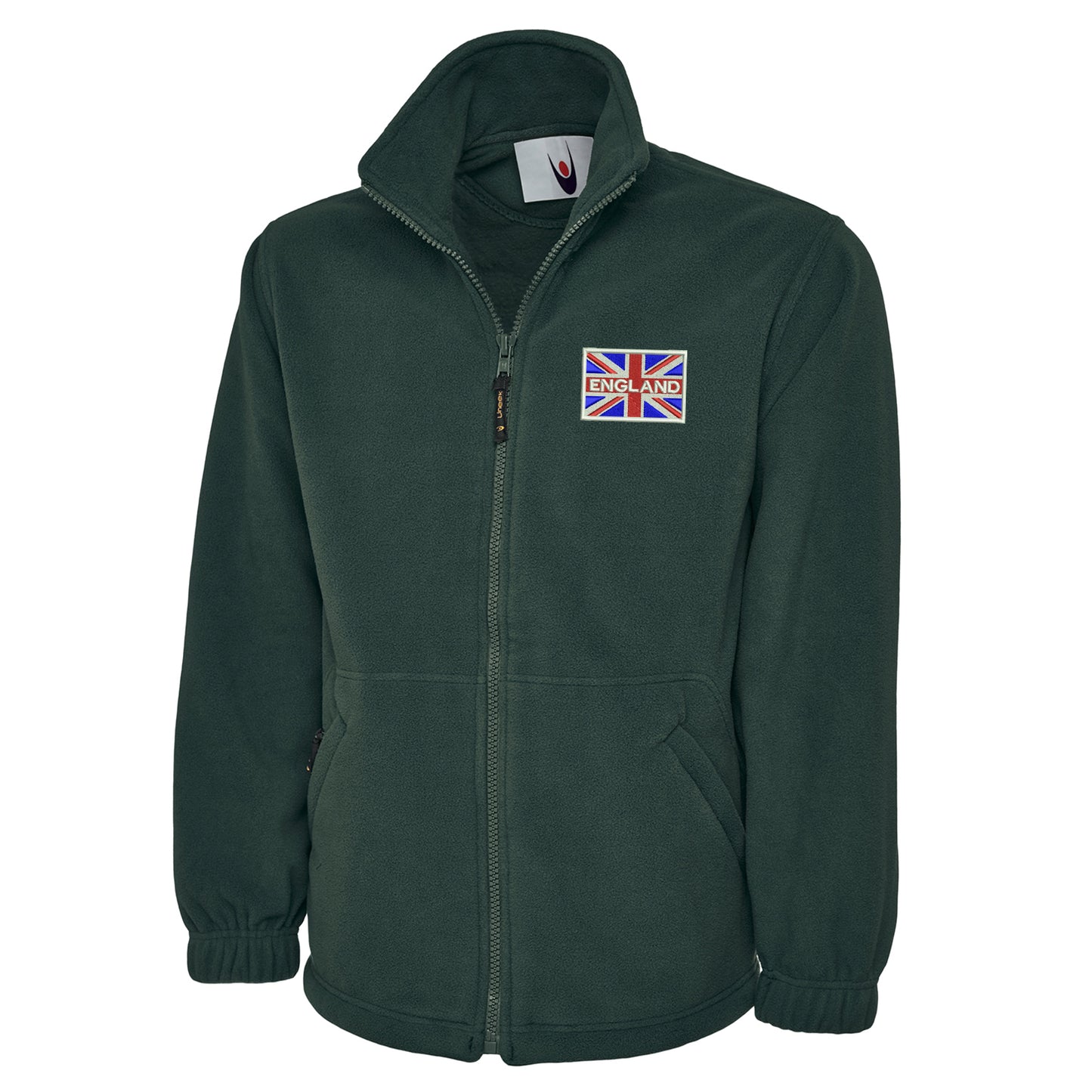 England Coloured Union Jack Embroidered Premium Fleece