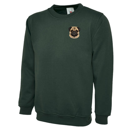 Pug Dog Face Sweatshirt