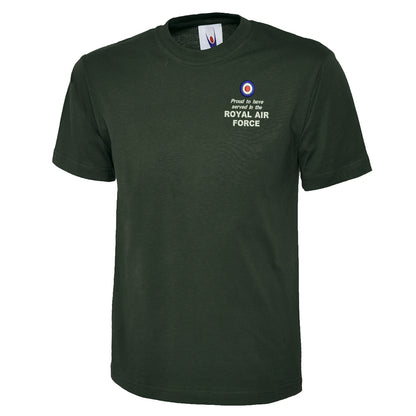 Proud to Have Served in The Royal Air Force Embroidered Classic T-Shirt