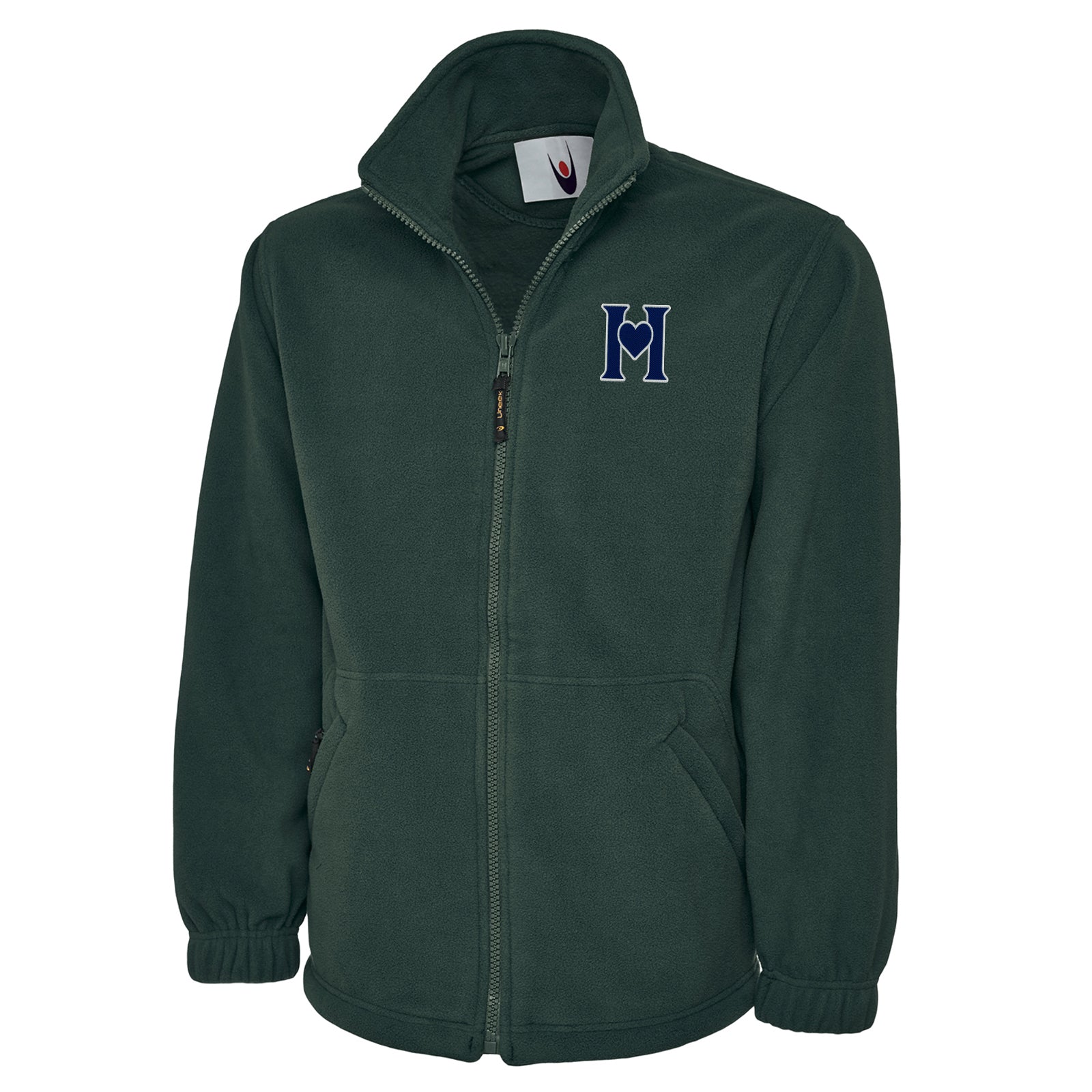 Retro Old School Hearts Football Fleece Jacket