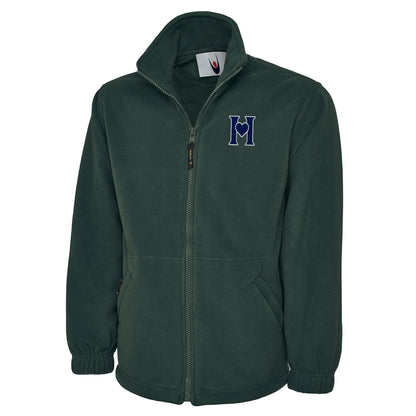 Retro Old School Hearts Football Fleece Jacket