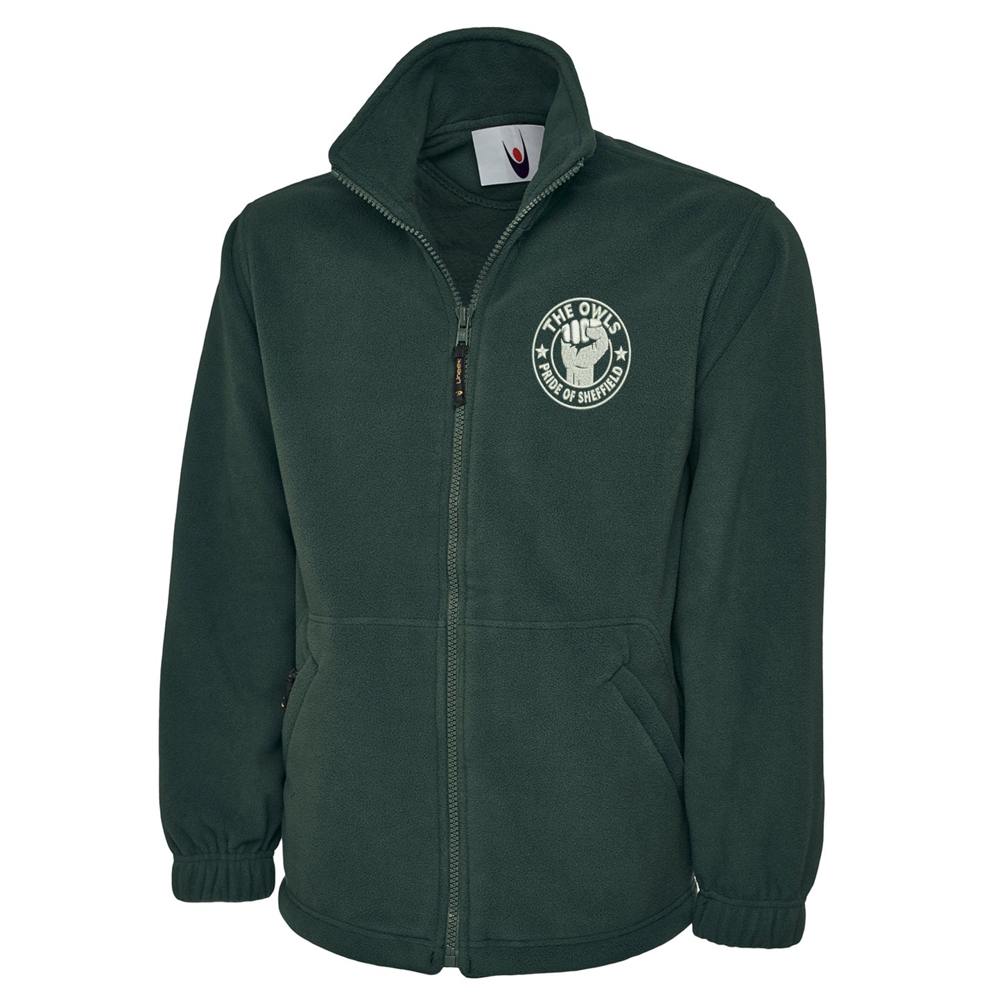 The Owls Pride of Sheffield Embroidered Premium Fleece Jacket