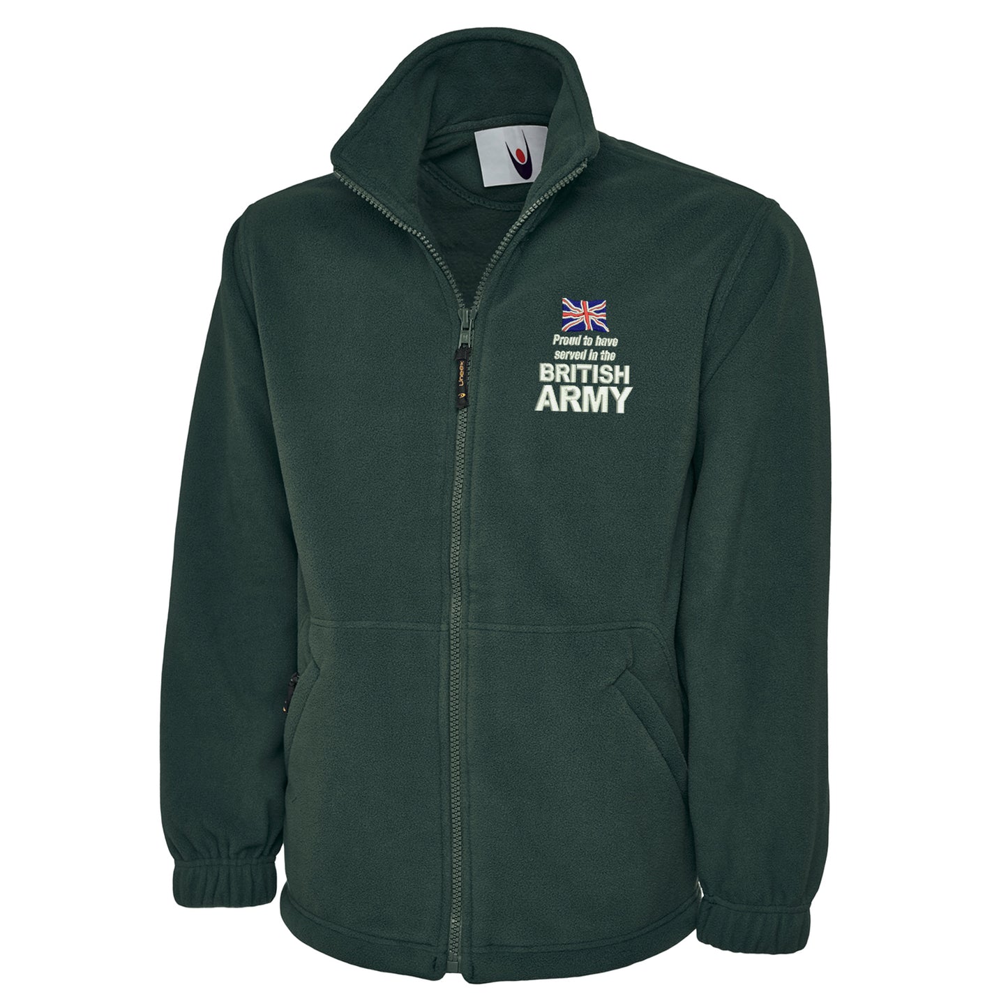 Proud to Have Served in The British Army Embroidered Premium Fleece