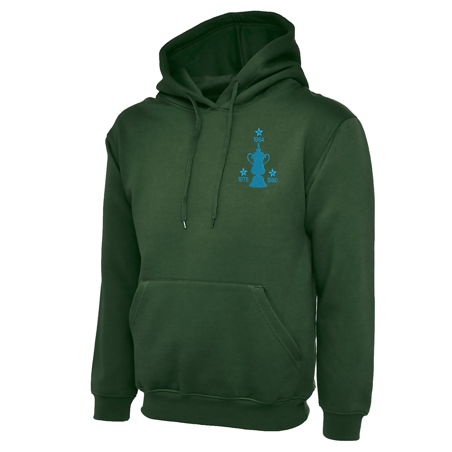 Retro West Ham Three Time Cup Winners Embroidered Hoodie