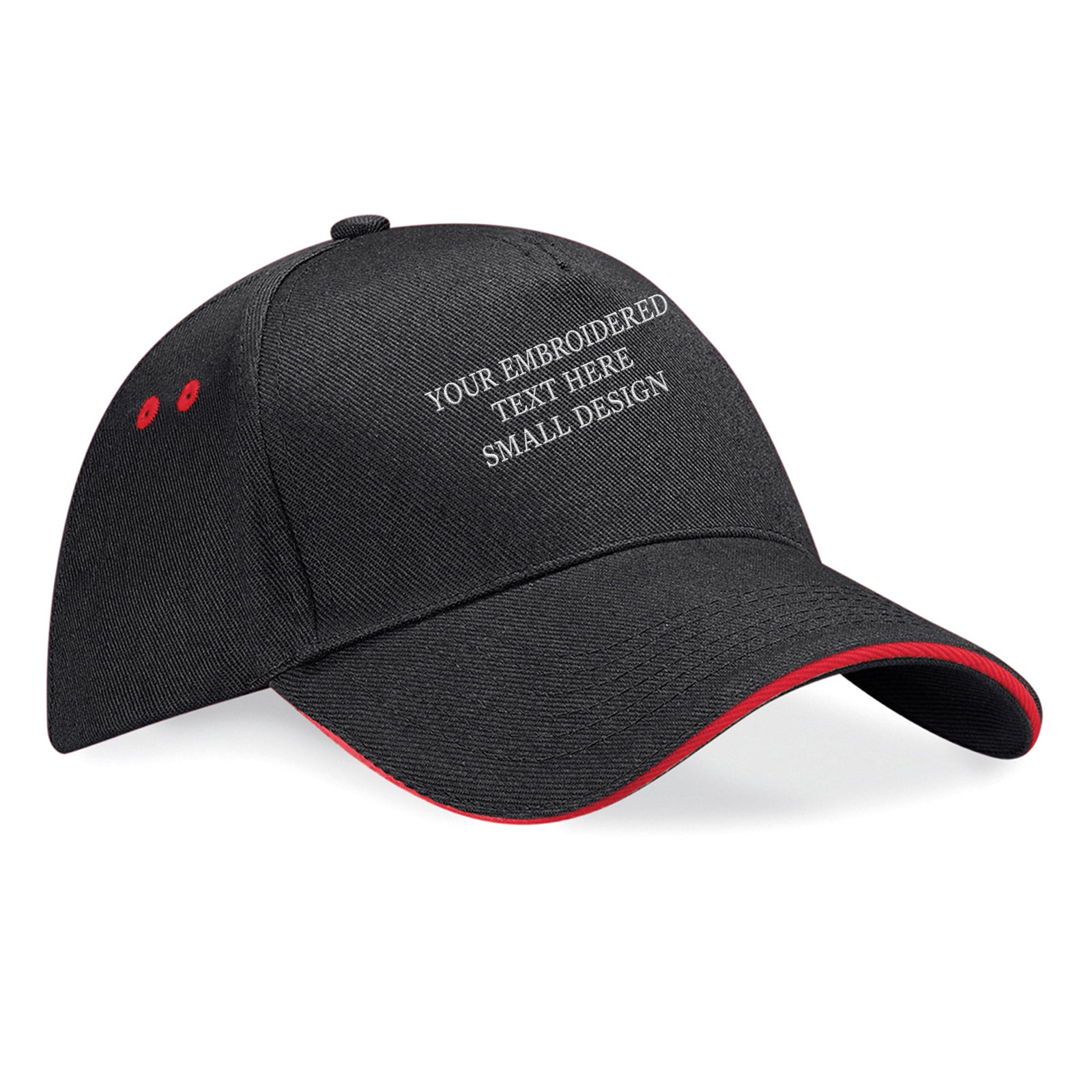 Personalised Custom Small Text Baseball Cap