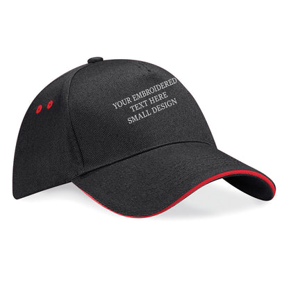 Personalised Custom Small Text Baseball Cap