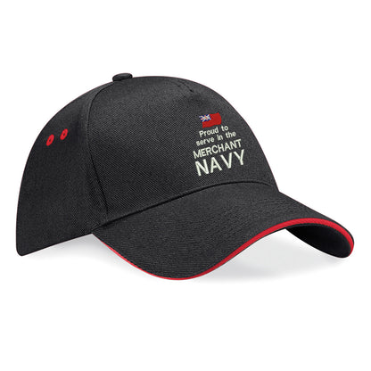 Proud to Serve in The Merchant Navy Baseball Cap