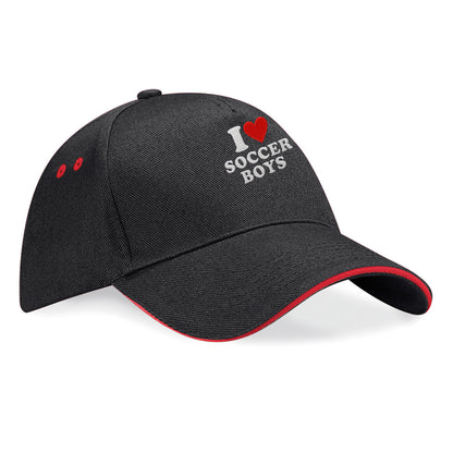 I Love Soccer Boys Baseball Cap