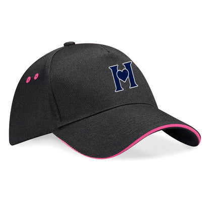 Retro Old School Hearts Football Baseball Cap