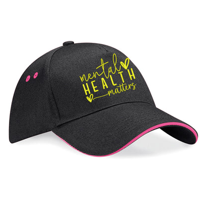 Yellow Mental Health Baseball Cap