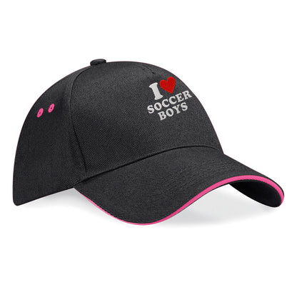 I Love Soccer Boys Baseball Cap