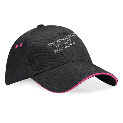 Personalised Custom Small Text Baseball Cap