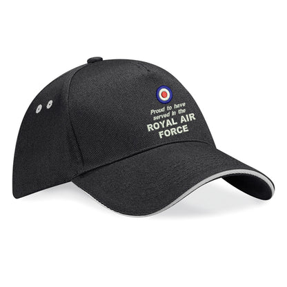 Proud to Have Served in The Royal Air Force Baseball Cap