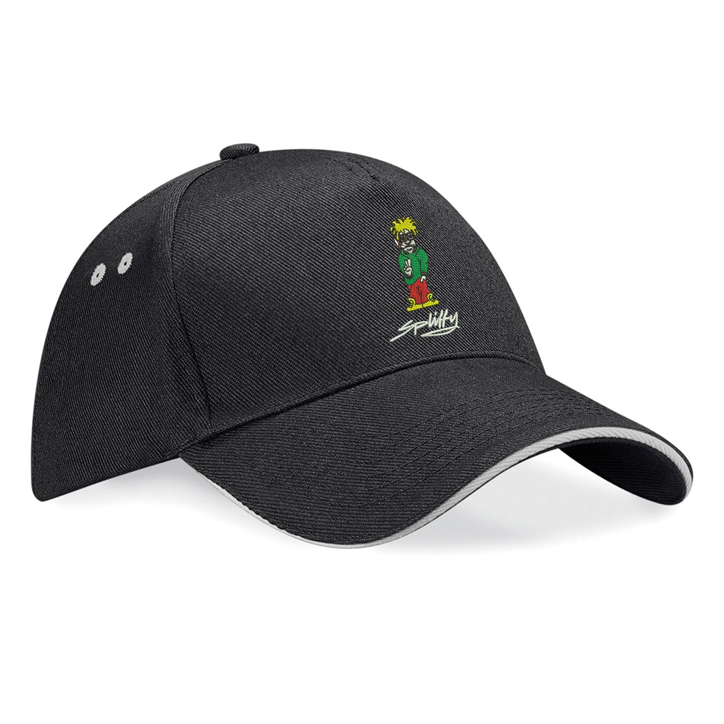 Retro Eclipse Embroidered Baseball Cap