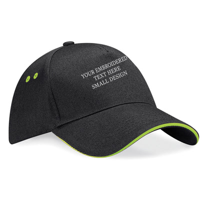 Personalised Custom Small Text Baseball Cap