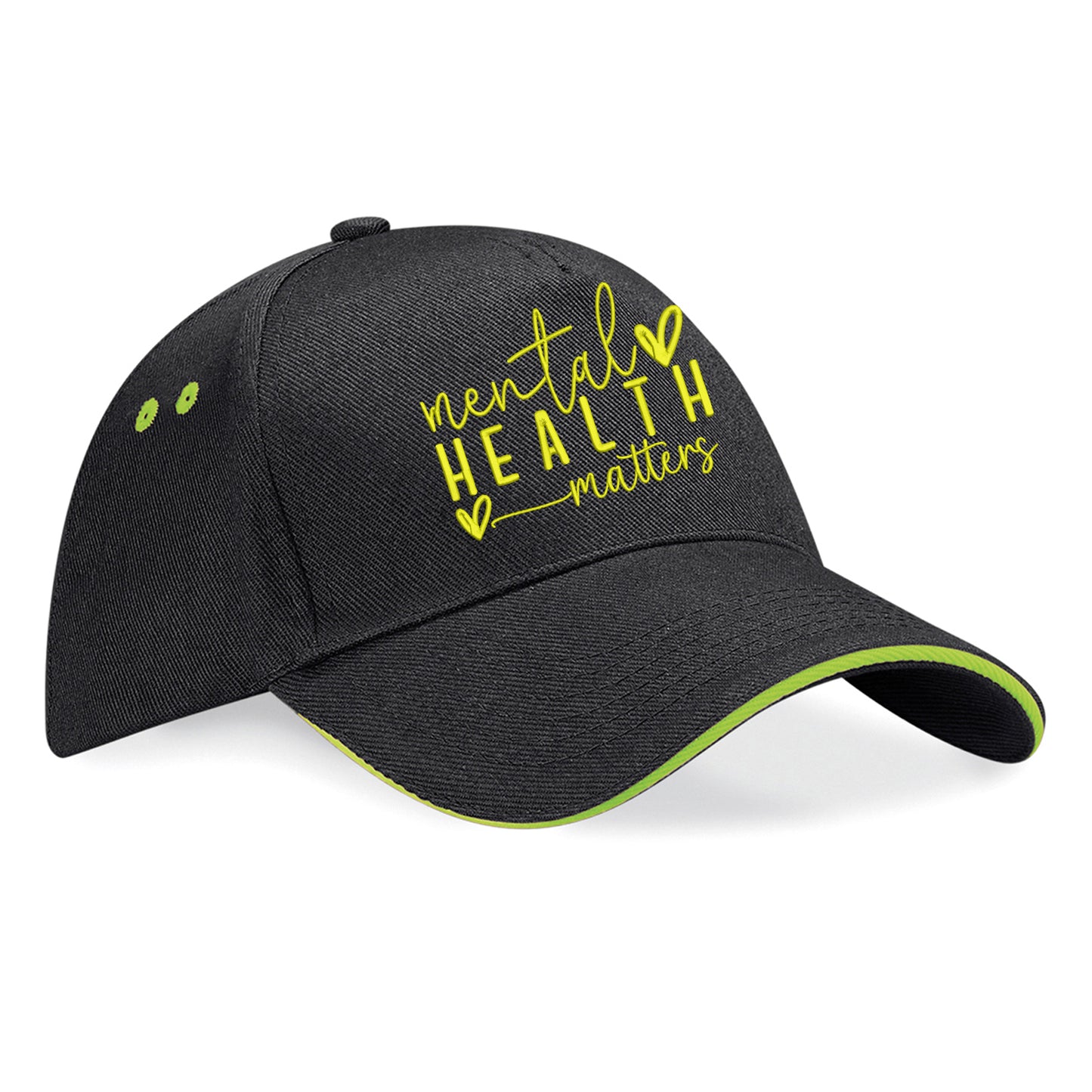 Yellow Mental Health Baseball Cap