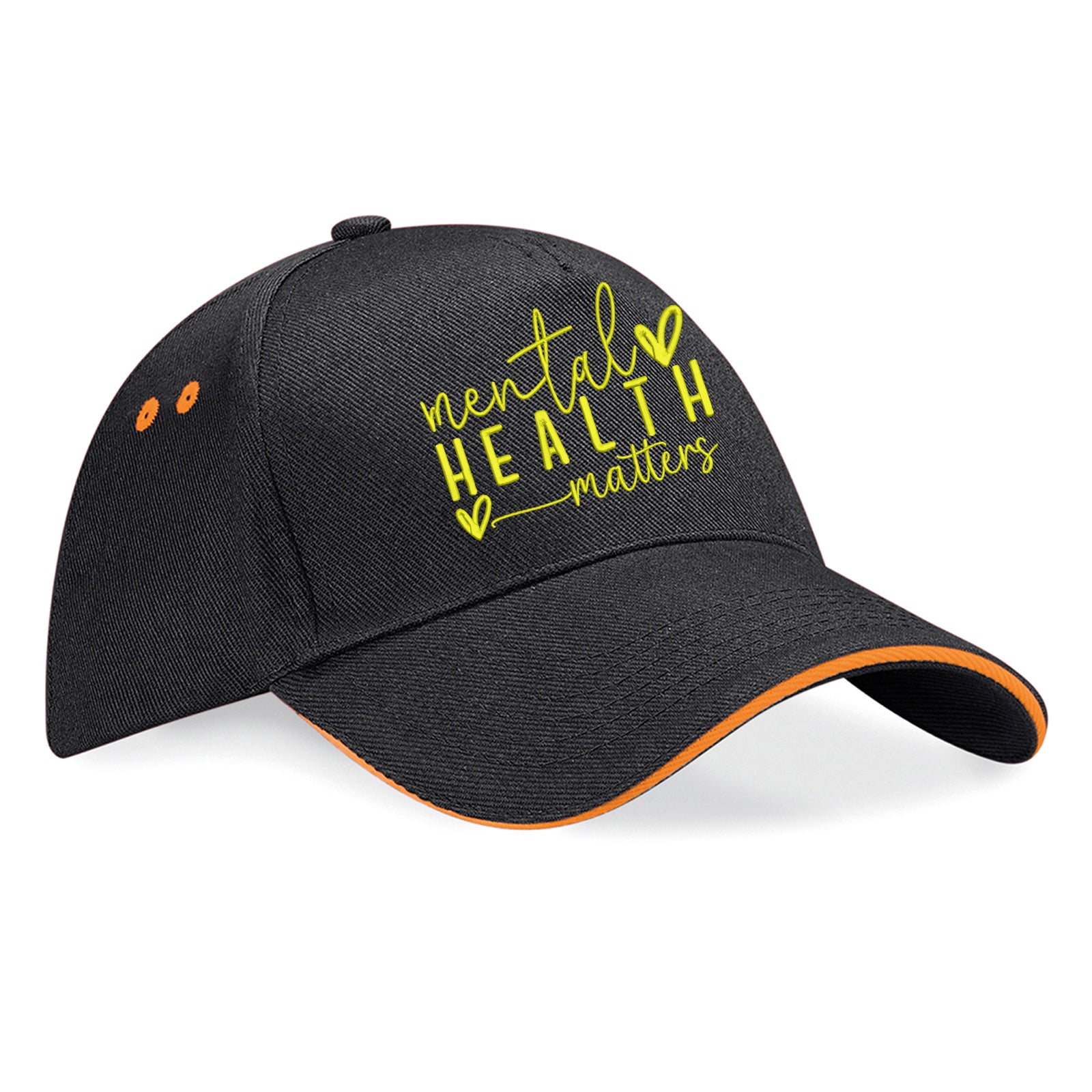 Yellow Mental Health Baseball Cap