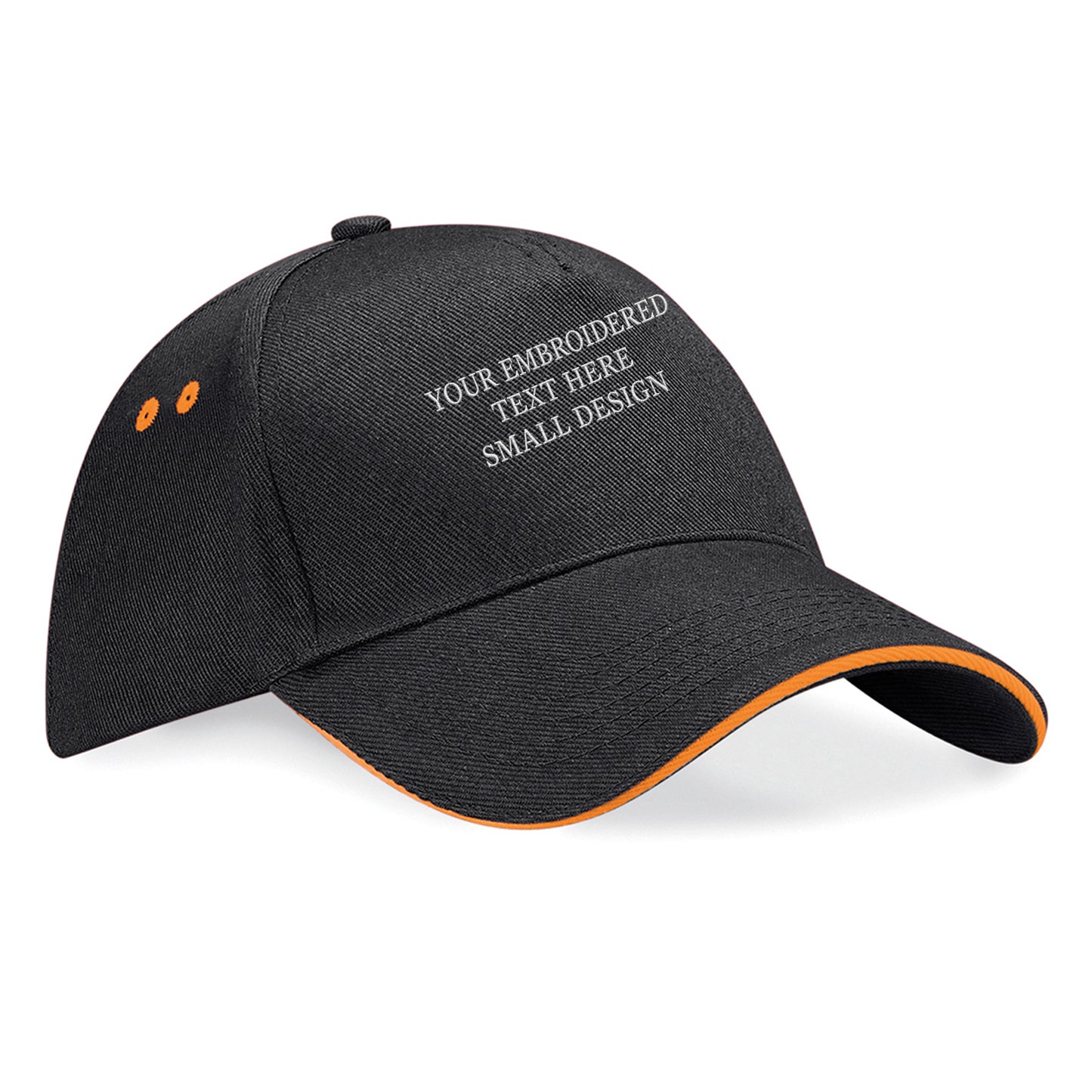 Personalised Custom Small Text Baseball Cap