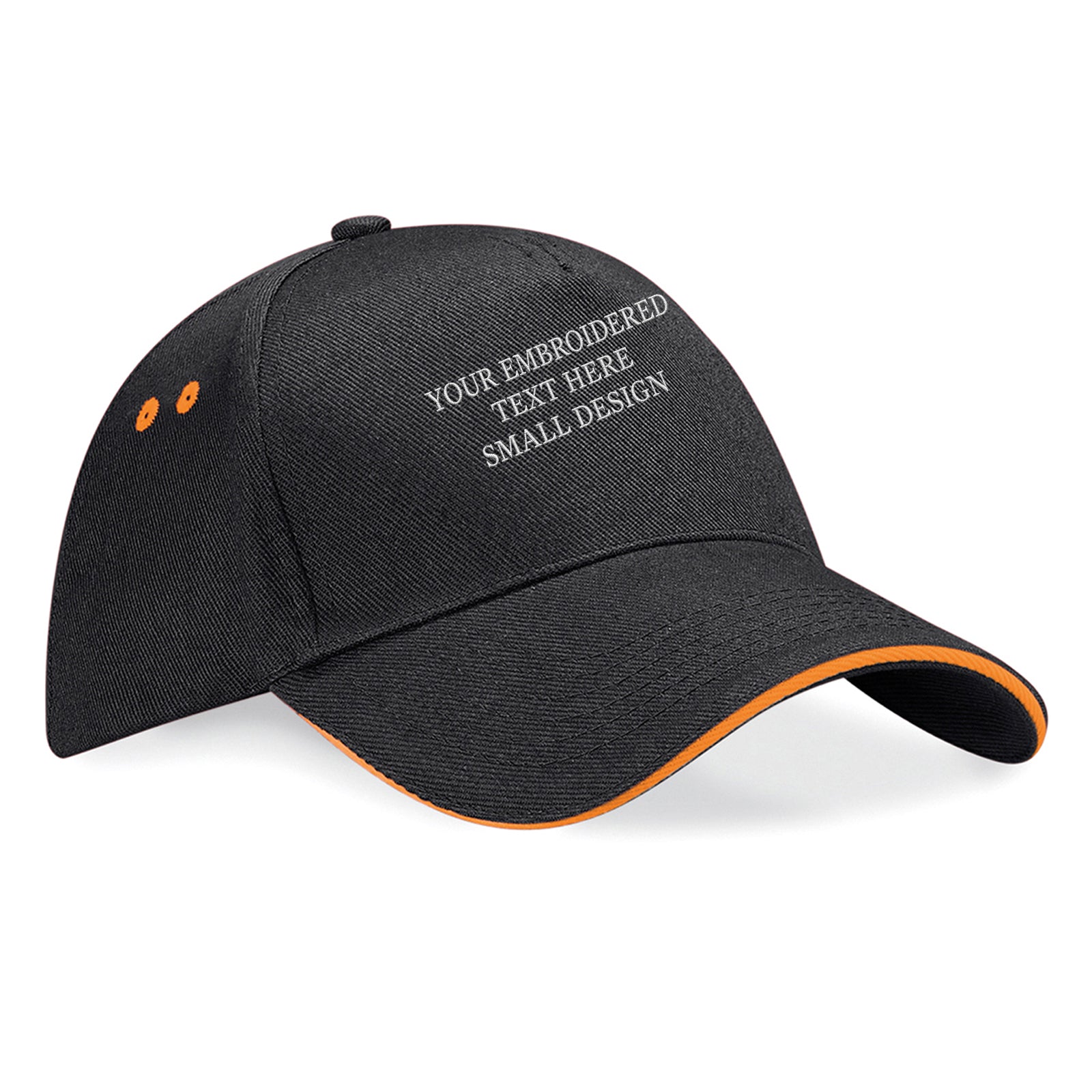 Personalised Custom Small Text Baseball Cap