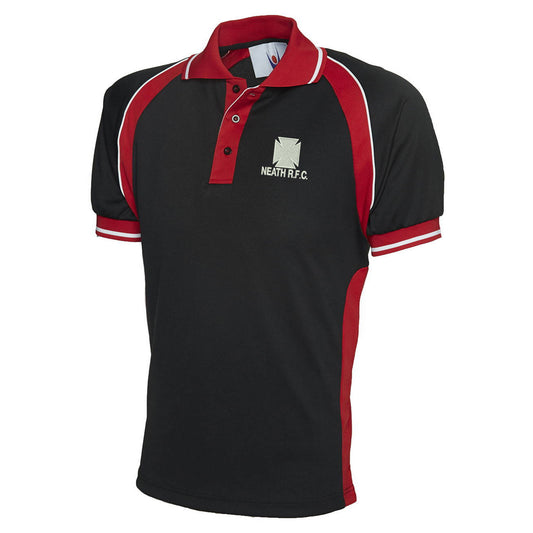 Retro Neath RFC Embroidered Sports Polo Shirt